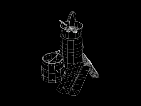 Medieval camp Scenario 3D 模型