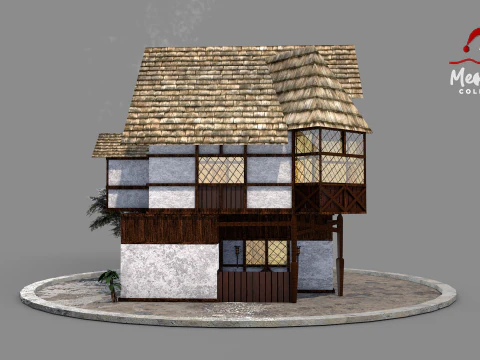 Medieval House 04 3D Model