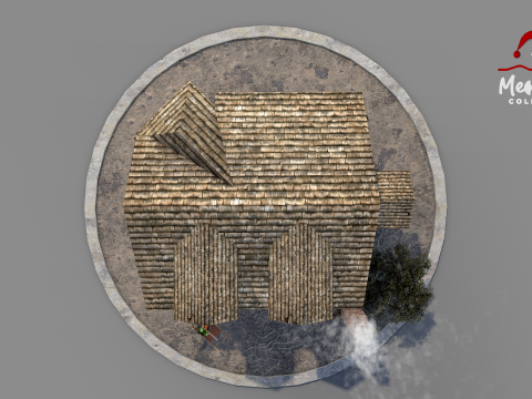 Medieval House 04 3D Model