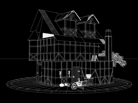 Medieval House 04 3D Model