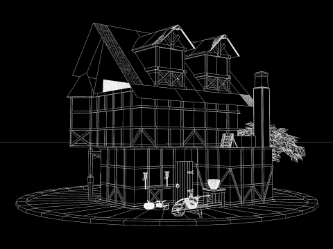 Medieval House 04 3D Model