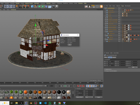 Medieval House 04 3D Model