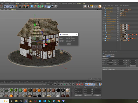 Medieval House 04 3D Model
