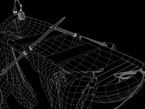 Medieval Fishing Boat 3D Model