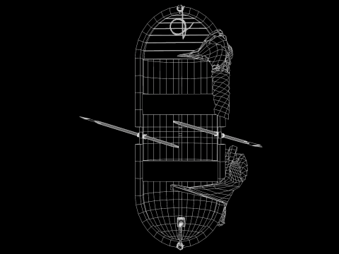 Medieval Fishing Boat Modelo 3D