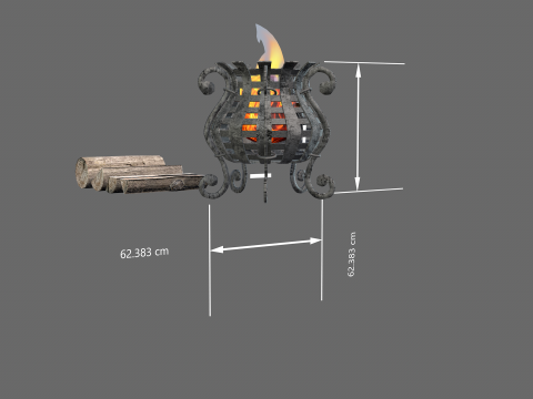 Medieval Floor Lighting Modelo 3D