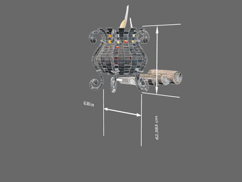 Medieval Floor Lighting Modelo 3D