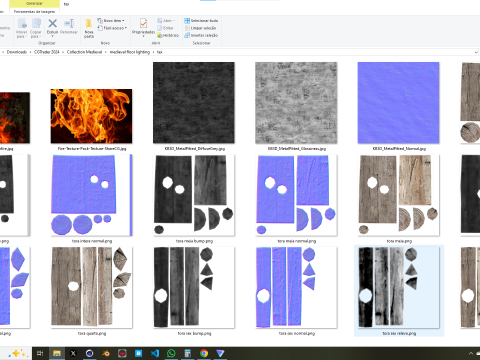 Medieval Floor Lighting Modelo 3D