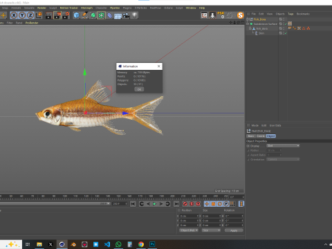 Fish Dourado 3D 模型