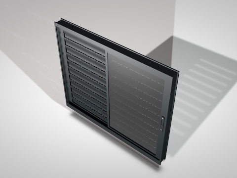 Aluminum Windows 3D-Modell