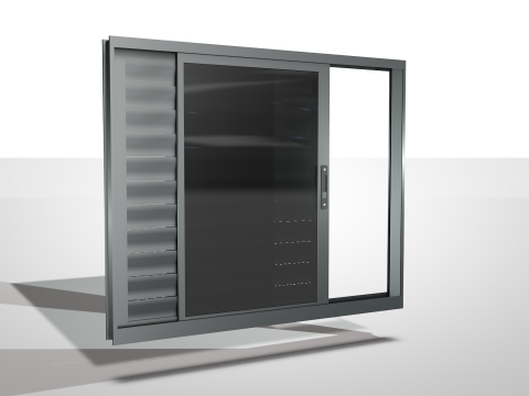Aluminum Windows 3D-Modell