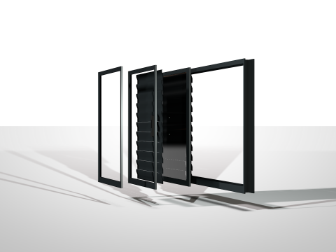 Aluminum Windows 3D-Modell