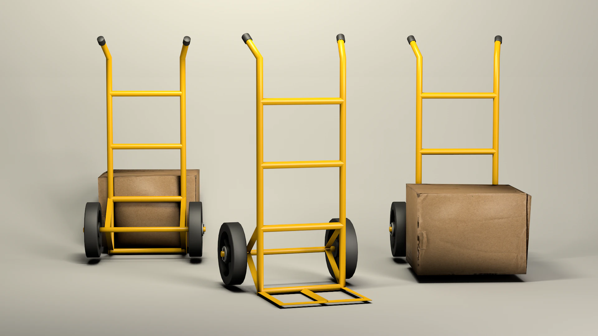 Cargo Cart Duo 3D Model .c4d .max .obj .3ds .fbx .stl .blend 