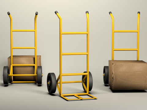 Cargo Cart Duo 3D Model