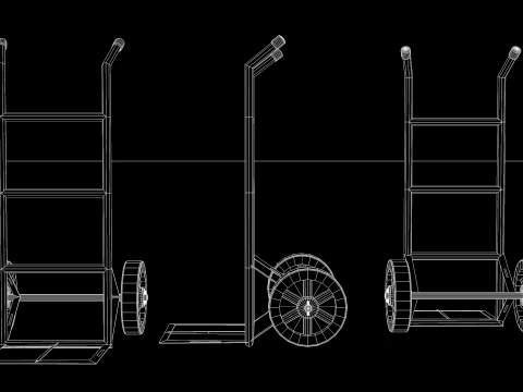 Cargo Cart Duo 3D Model