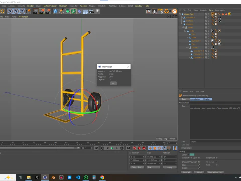 Cargo Cart Duo 3D Model