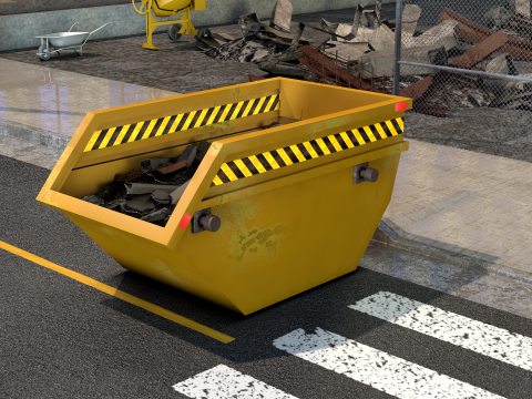 Debris Bucket 3D Model