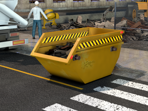 Debris Bucket 3D Model