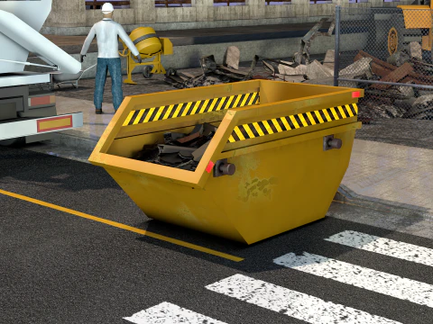 Debris Bucket 3D Model