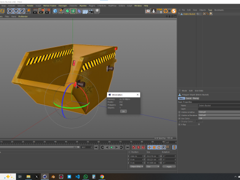 Debris Bucket 3D Model