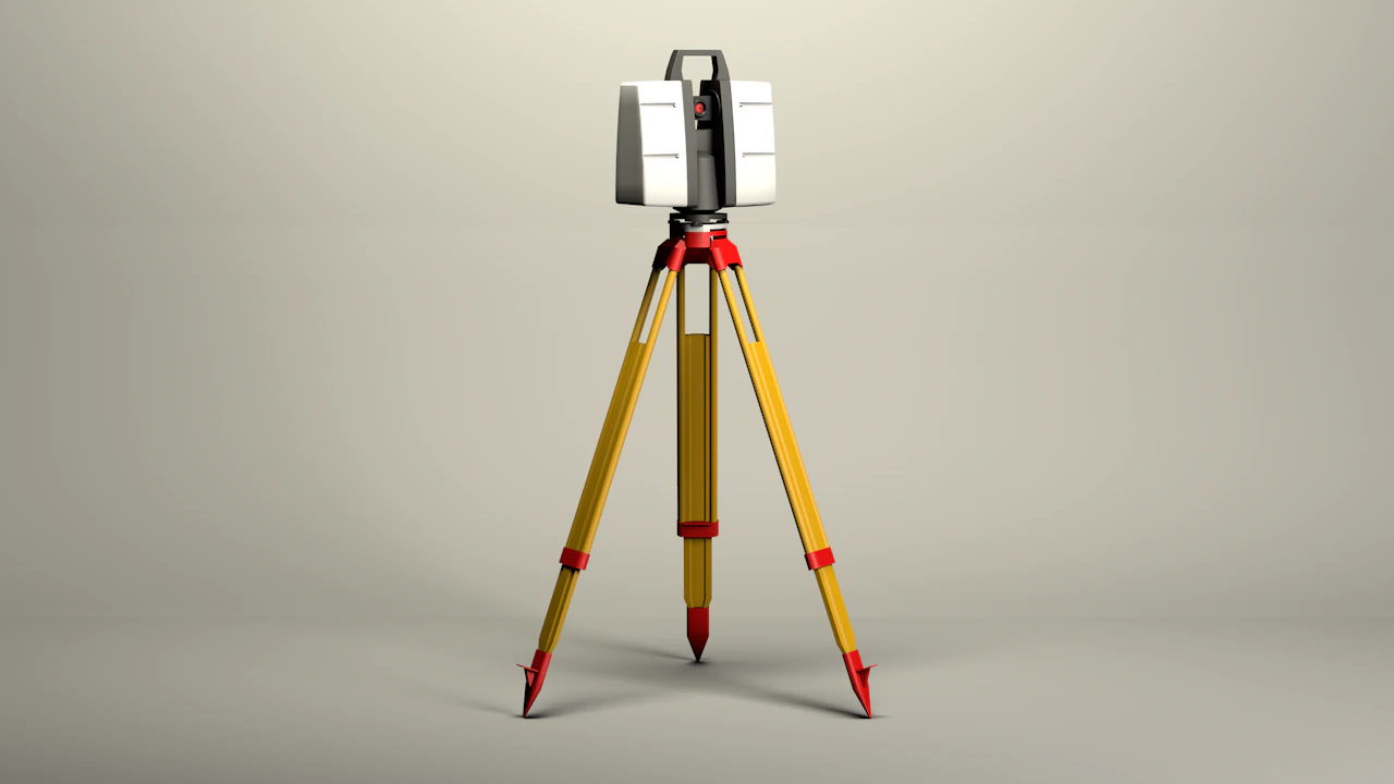 Taqueometros Full Station 3D Model .c4d .max .obj .3ds .fbx .stl .blend