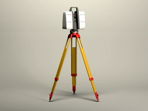 Stasiun Penuh Taqueometros Model 3D