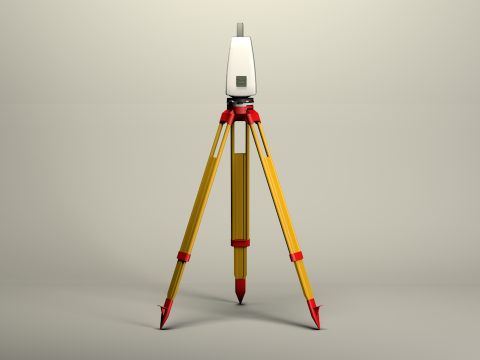 Taqueometros Full Station 3D Model