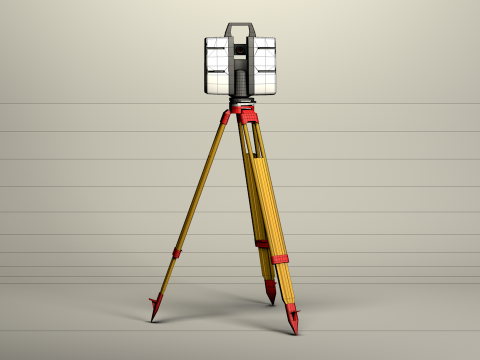 Taqueometros Full Station 3D Model