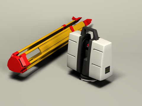 Taqueometros Full Station 3D Model