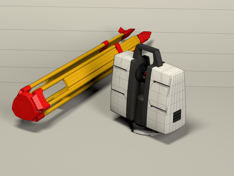 Taqueometros Full Station 3D Model
