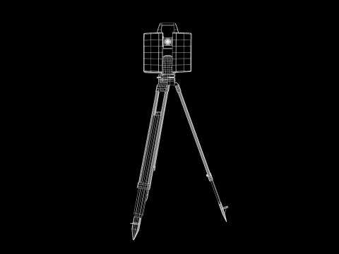 Taqueometros Full Station 3D Model