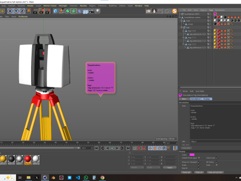 Taqueometros Full Station 3D Model
