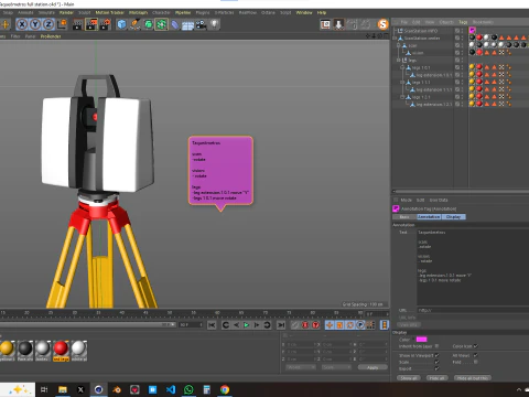 Taqueometros Full Station 3D Model