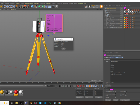 Taqueometros Full Station 3D Model