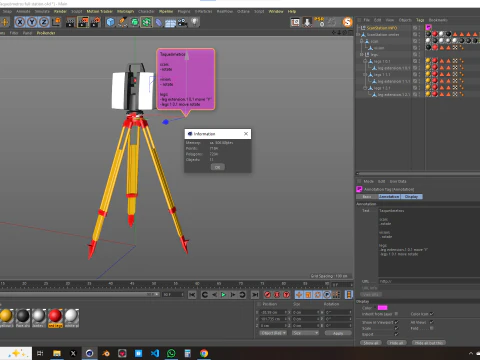 Taqueometros Full Station 3D Model