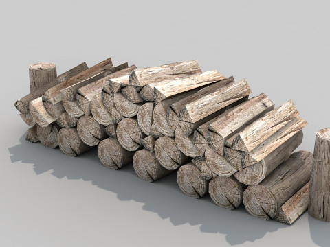 Firewood Nature 3D Model