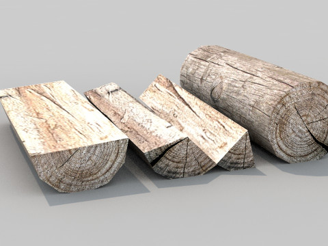Firewood Nature 3D Model