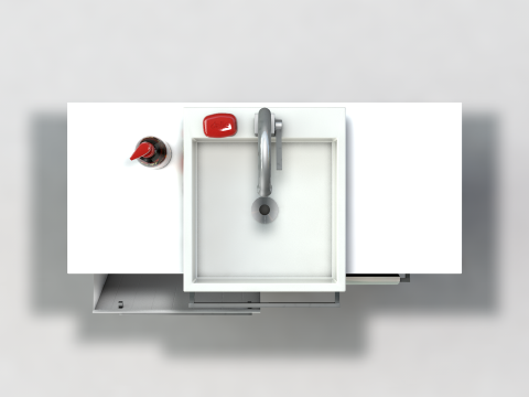 Bathroom Sink and Cabinet 3D Модель