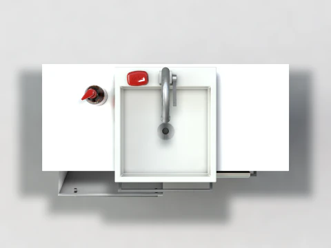 Bathroom Sink and Cabinet 3D Model