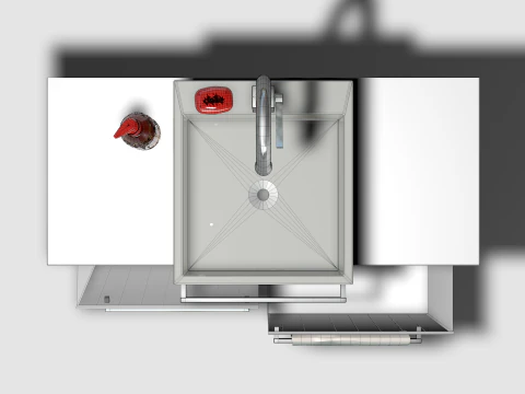 Bathroom Sink and Cabinet 3D Model