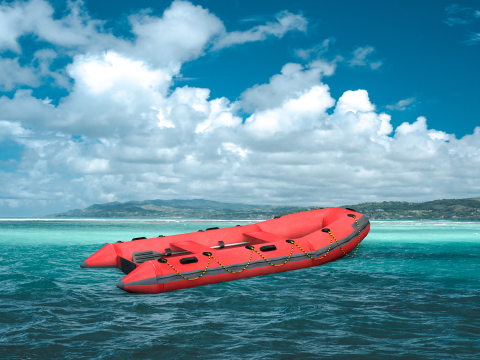 Lifeboat Inflate 3D Model