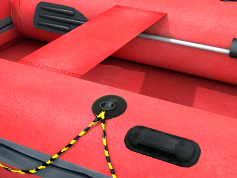 Rettungsboot aufblasen 3D Modell