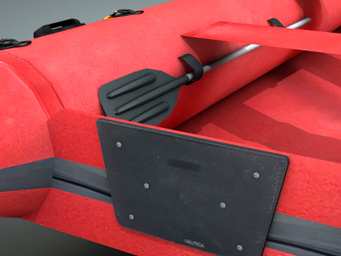 Rettungsboot aufblasen 3D Modell
