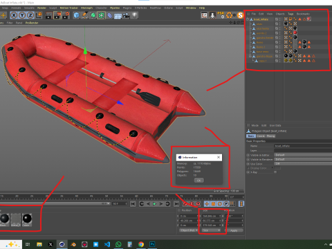 Lifeboat Inflate 3D Model