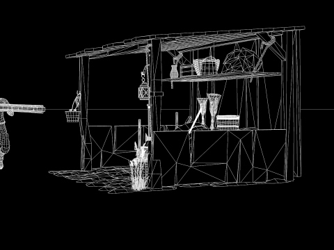 Medieval Shed Model 3D