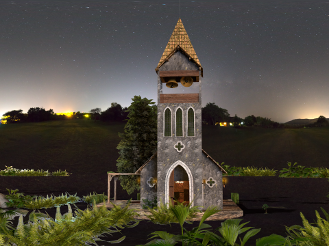 Medieval Temple 2024 3D Модель