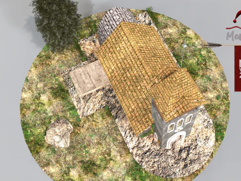 Medieval Temple 2024 3D Model