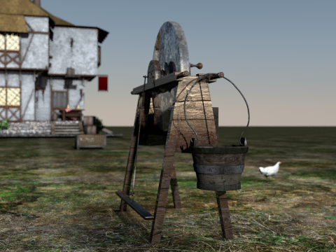 Medieval Shapering Machine 3D Model