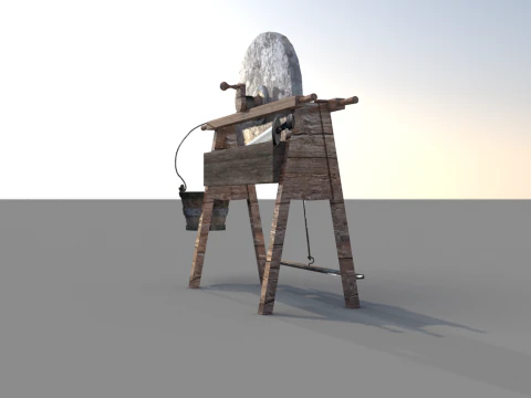 중세 쉐이핑 기계 3D 모델