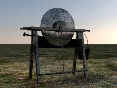 중세 쉐이핑 기계 3D 모델